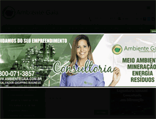 Tablet Screenshot of ambientegaia.com.br